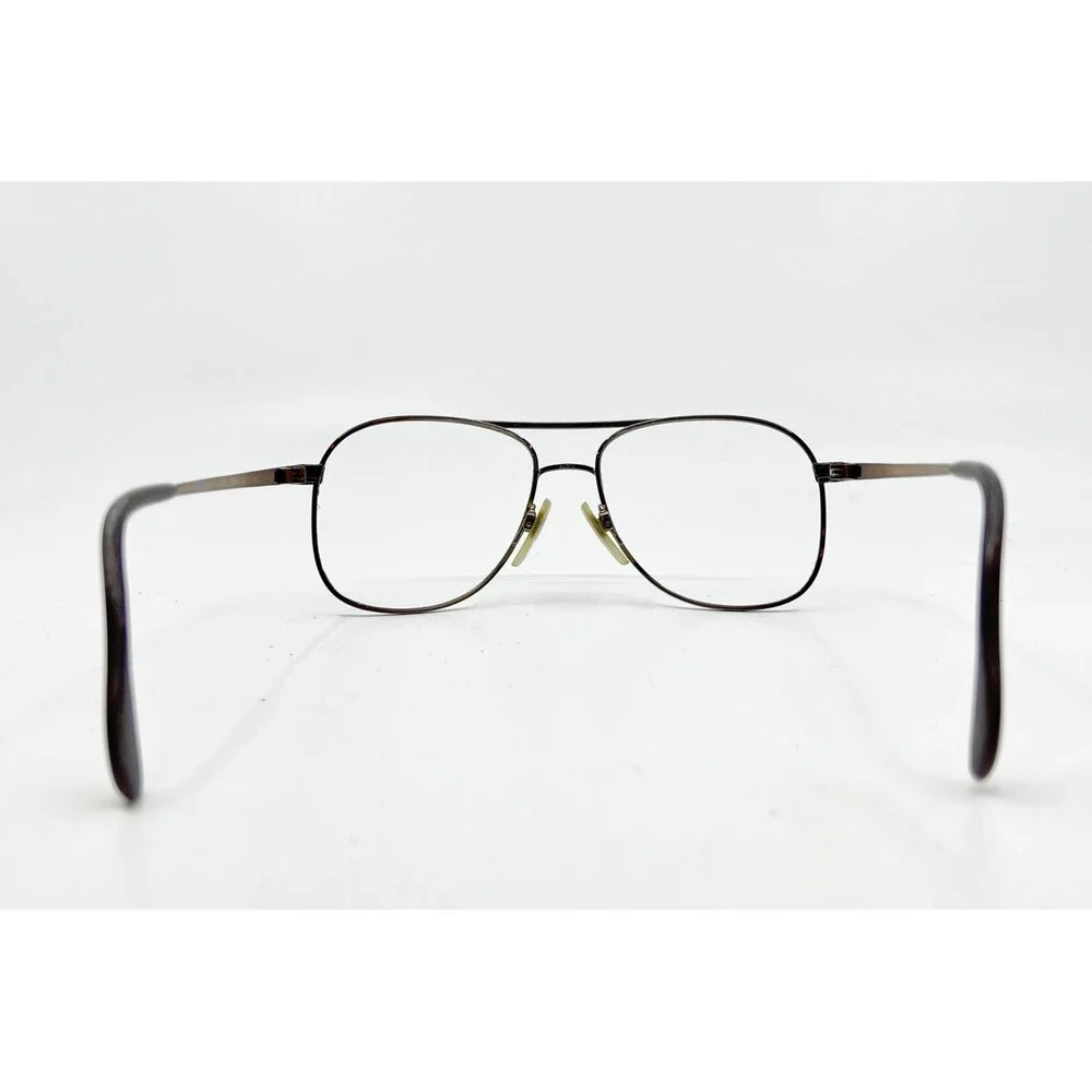 Menrad Eyeglass Frames Women Brown Gold Aviator 347-38 54-16-140